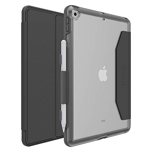 OtterBox Unlimited Folio, sturzsichere Schutzhülle mit integrierter Displayschutzfolie und Folio für iPad 7. Generation (10.2"), Grau - Pro Pack
