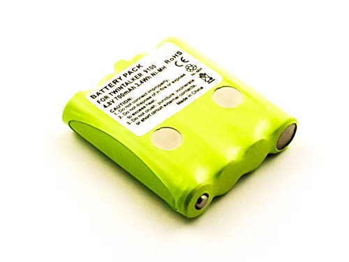 MobiloTec Akku kompatibel mit Topcom Twintalker 9100 Long, Funkgerät/PMR NiMH Batterie