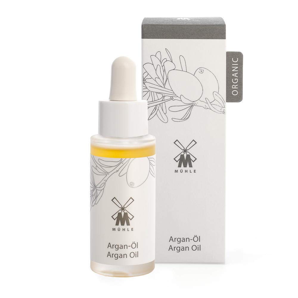 MÜHLE Organic Argan-Öl - zur Pflege von Lippen, Haut und Nägeln - handgepresst - vegane Naturkosmetik - 30 ml