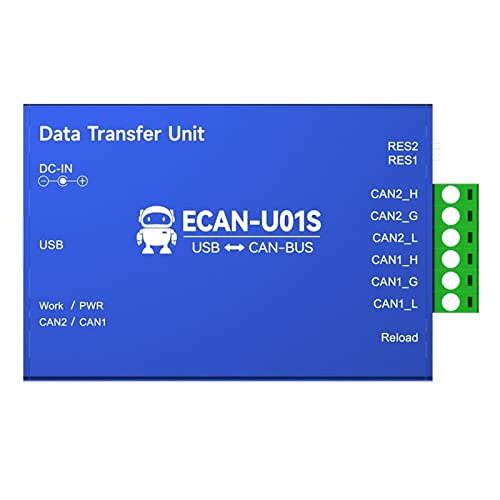 CAN-zu-USB-Konverter CAN2.0 Debugger Busanalysator CAN-Bus Bidirektionaler 2-Wege-Transceiver ECAN-U01S Tragbares Relais elektronisches Relais