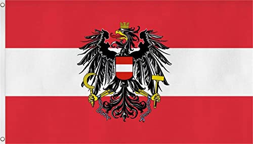 normani Fahne mit Messingösen 90 x 150, 150 x 250 oder 300 x 500 cm wählbar Farbe Österreich Größe 300 x 500