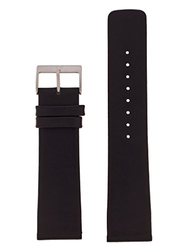 Skagen Uhrband Wechselarmband LB-958XLSLB Original Ersatzband 958XLSLB Uhrenarmband Leder 22 mm Schwarz