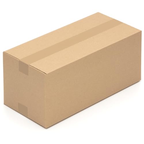 Faltkartons, 460 x 220 x 200 mm, 25 Stück | Kartons aus Wellpappe | Ideal für Warensendungen