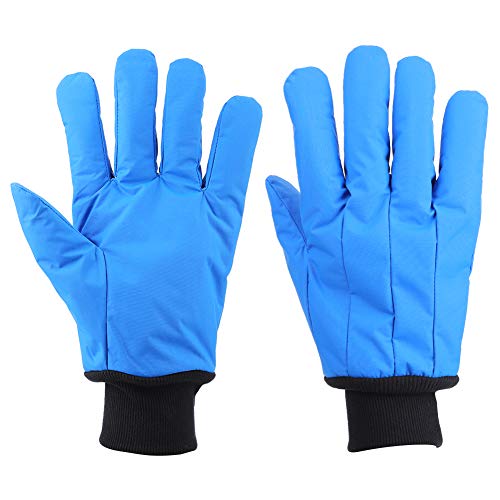 Hopcd Kryo-Handschuhe, -200 ° C bis -360 ° C Niedrigtemperaturbeständigkeit Schutzhandschuhe aus flüssigem Stickstoff für Gefrierräume/Kühlräume, Eisarbeiterhandschuhe