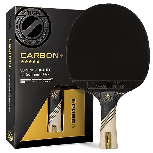 Stiga Alle Carbon + Schläger Tischtennisschläger, Rot/Ausflug, einfarbig (Getaway Solids), Einheitsgröße
