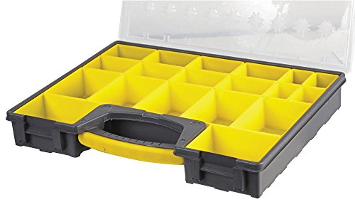 Aufbewahrungsbox, 420 x 335 x 62 mm, herausnehmbares Fach, Werkzeugkasten, Schrauben, Muttern, Bolzen – GVC Digital