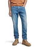 G-STAR RAW Herren 3301 Regular Tapered Jeans, Blau (worn in azure 51003-B631-A795), 35W / 36L