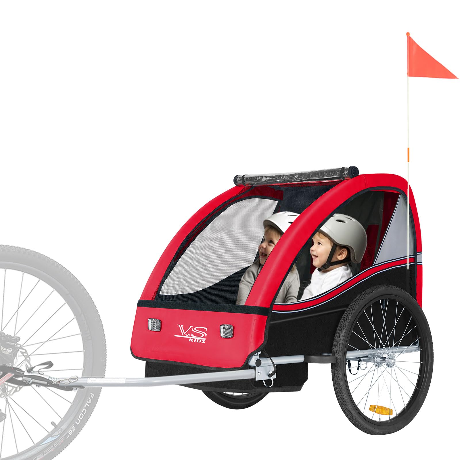 Tiggo VS Kinderanhänger Fahrradanhänger Anhänger Kinderfahrradanhänger 50201-01 T Rot