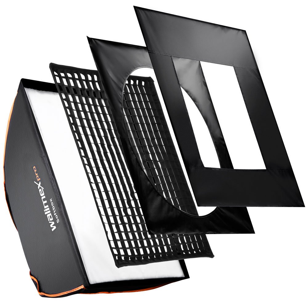 Walimex Pro Softbox PLUS Orange Line 75x150 cm für Aurora/Bowens