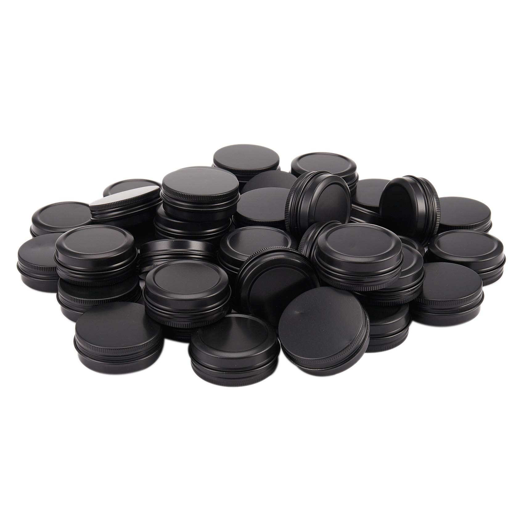 Yangyou Aluminium-Blechdosen – 40 Stück 28,3 g / 30 g Blechbehälter mit Schraubverschluss für Kosmetikproben, Kerzen, Reisedosen