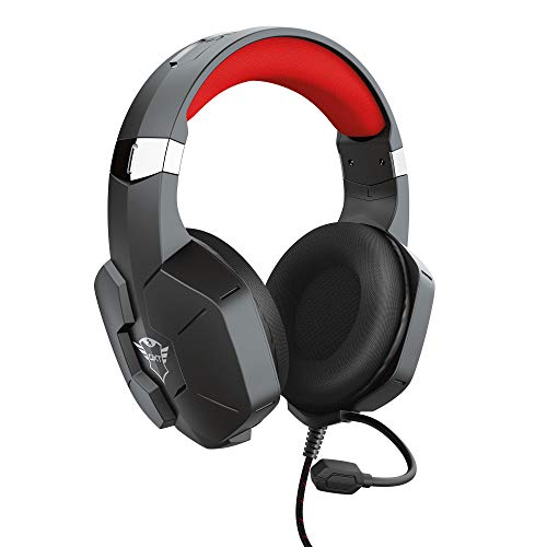 Trust Gaming Headset für PC, Playstation und Xbox GXT 323 Carus - Kabelgebundene Gaming-Kopfhörer mit Mikrofon für PC, PS4, PS5, Xbox Series X (S), Xbox One (X) - Schwarz