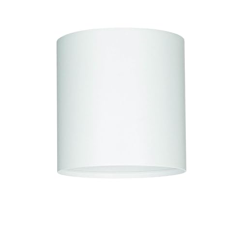 Licht-Erlebnisse Aufbauspot Weiß 13x13cm GU10 Modern rund Wohnzimmer Flur Küche Deckenleuchte Strahler POINT