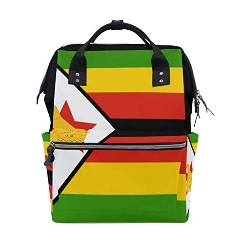 Zimbabwe Flag Mommy Bags Muttertasche Wickeltasche Daypack Wickeltasche für Babypflege