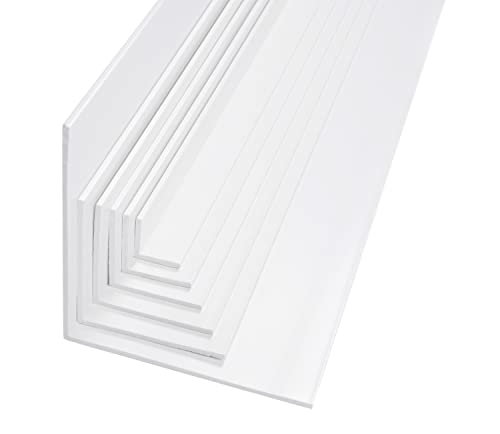 BawiTec PVC-Kunststoff-Winkelprofil 40x40mm 200cm weiß Kunststoffwinkel