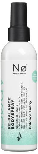Nø balance tøday Re-Balance Bodyspray für eine erfrischende und ausgeglichene Haut – Körperspray mit Inulin und schwarzem Hafer, vegan und parfumfrei (200 ml)