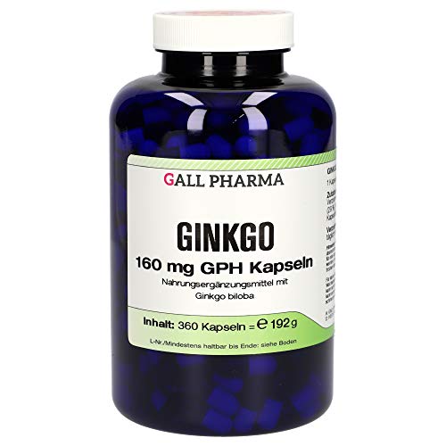Gall Pharma Ginkgo 160 mg GPH Kapseln , 1er Pack (1 x 360 Stück)