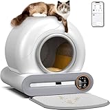 Selbstreinigende Katzentoilette,Keine Festsitzende Katze, Ionendesodorierung, Kein Schöpfen, Automatischer Katzentoilette-Roboter, 9 L Großes Fassungsvermögen/Katzentoilette