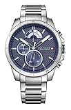 Tommy Hilfiger Multi Zifferblatt Quarz Uhr für Herren mit Edelstahlarmband Edelstahlarmband - 1791348