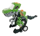 VTech Switch and Go Dinos T-Rex – Dino-Auto-Transformer – 2in1 Spielzeug mit Dinostimme, Geräusch- und Lichteffekten – Für Kinder von 3-8 Jahren