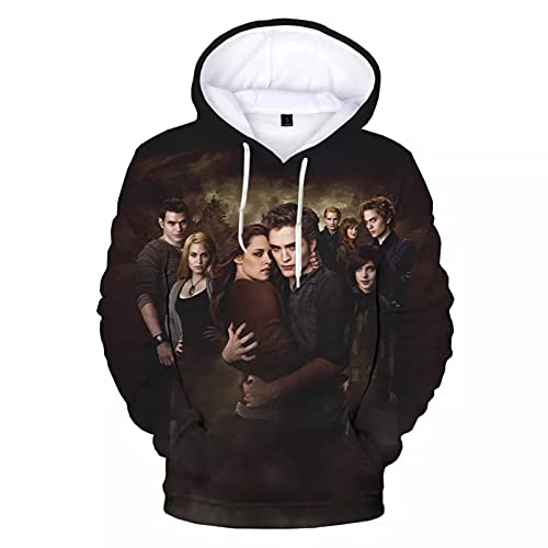 Unisex Druck Kapuzenpullover New The Twilight Saga 3D Print Hoodie Sweatshirts Männer Frauen Fashion Casual Cool Pullover Streetwear Hoodies-XL