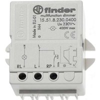 Finder Stromstoß-Schalter mit Dimmer, Serie 15.51.8.230 15.51.8.230.0400 230 V/AC 1 Schließer/Dimmer 230 V/AC Min. 15 W/ (15.51.8.230.0400)