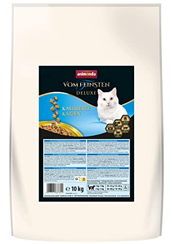 animonda Vom Feinsten Deluxe Adult Katzenfutter, Trockenfutter für kastrierte Katzen, aus Geflügel, 10 kg