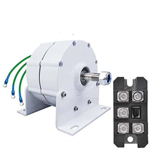 HUIZHITENGDA 10000W DREI-Phasen-Lichtmaschine, Seltenerd Ndfeb Permanent Magnet Elektromotor Generator DIY AC-Lichtmaschine Permanenter Magnetmotor (mit Gleichrichter 12V),48v