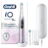 Oral-B iO Series 9 Elektrische Zahnbürste/Electric Toothbrush, 2 Aufsteckbürsten, 7 Putzmodi, Zahnpflege, Farbdisplay, Lade-Reiseetui, rose quartz