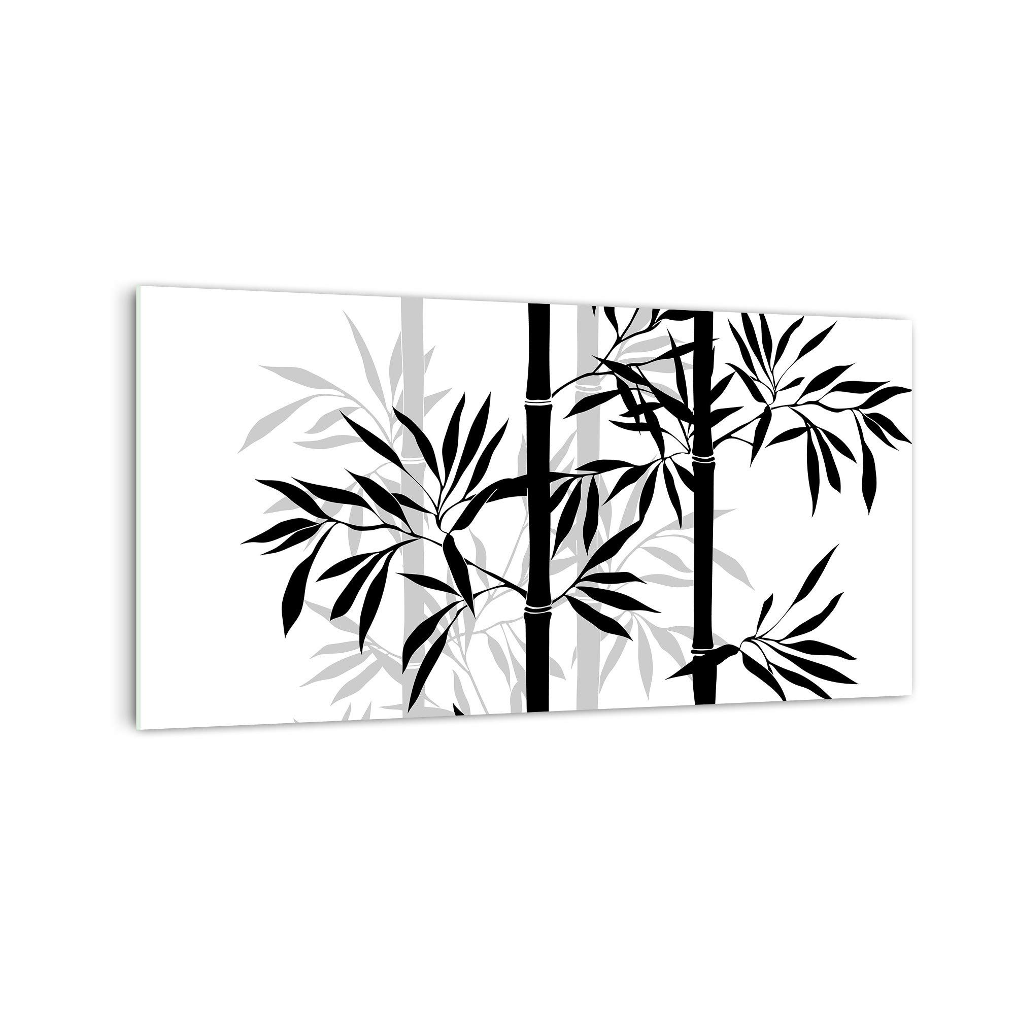 DekoGlas Küchenrückwand 'Bambus-Silhouetten' in div. Größen, Glas-Rückwand, Wandpaneele, Spritzschutz & Fliesenspiegel