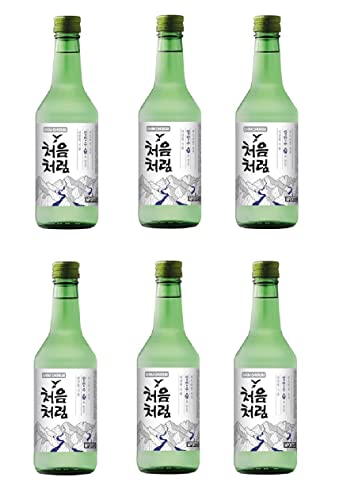 bick.shop® 6x Soju 360ml Korea original 16,5% Vol Alk. Branntwein Reiswein koreanischer Wodka Jinro (Neutral)