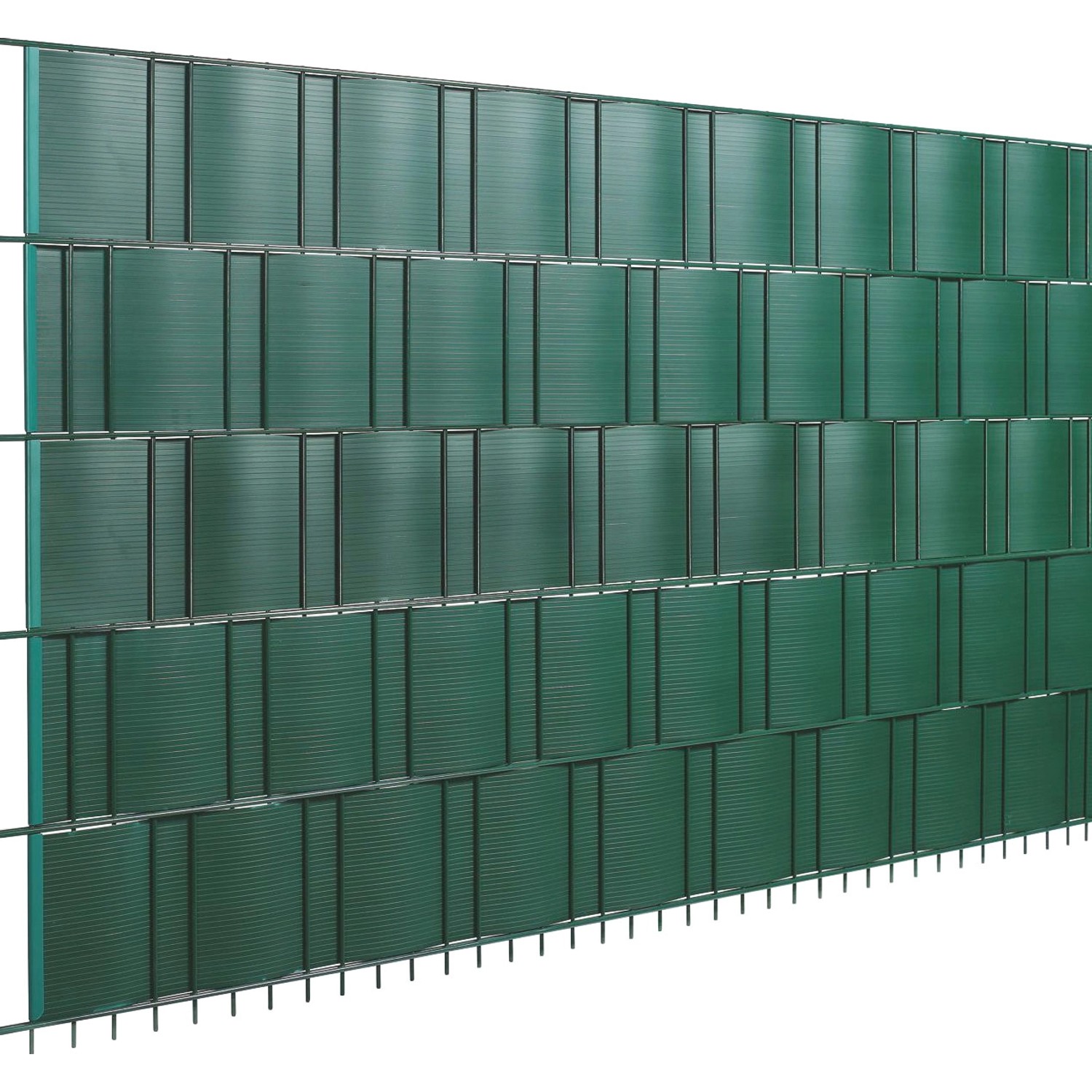 Floraworld PVC-Sichtschutzstreifen Grün Höhe 19 cm Länge 201,5 cm 5 Streifen