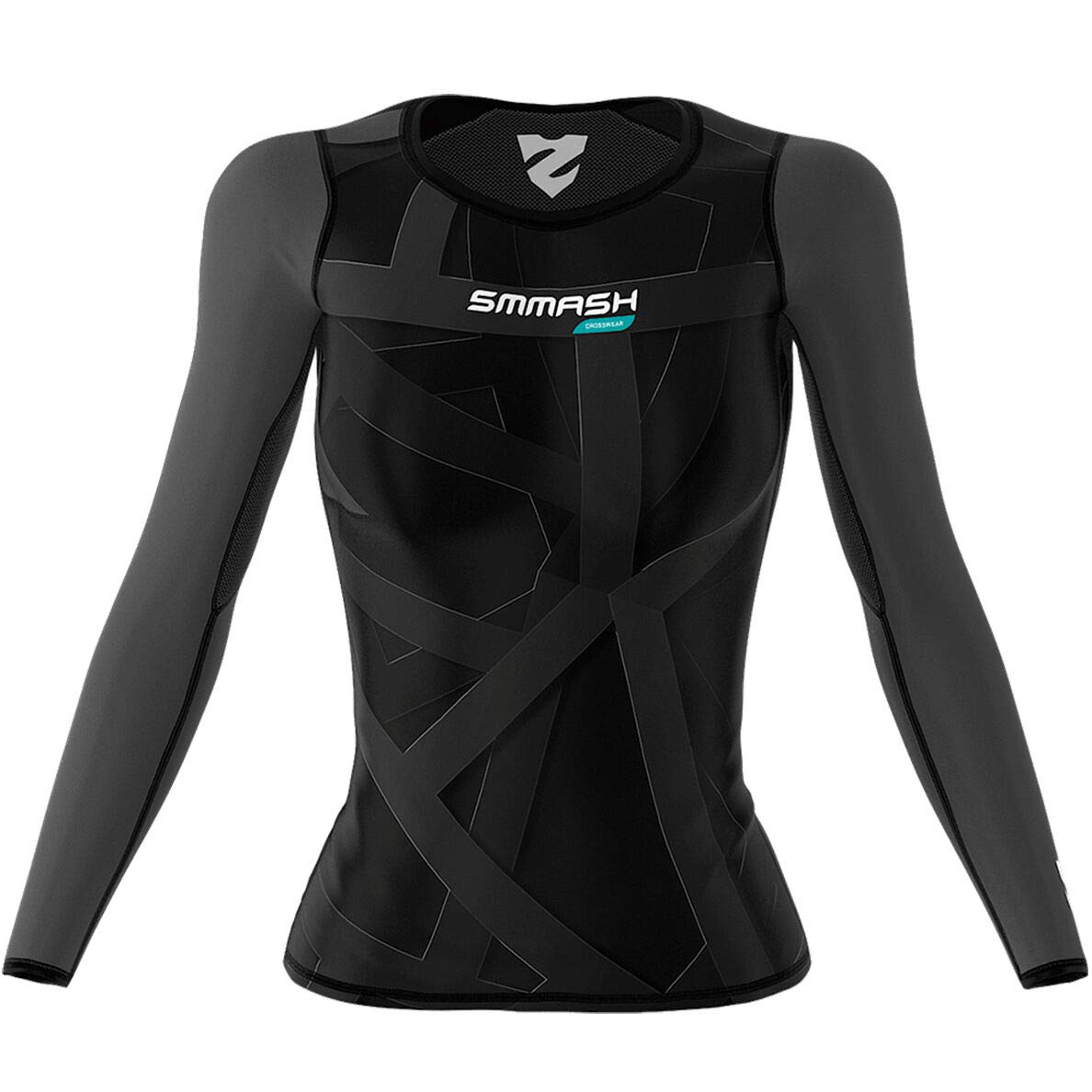 SMMASH Funktionsshirt Damen Kompressionsshirt Sportshirt Langarm Atmungsaktiv Second Skin Technologie Fitness Oberteil Outdoor