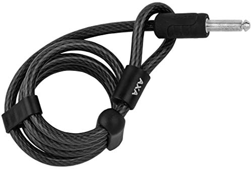 Axa Unisex – Erwachsene Plus Einsteck-Kabel, Grau/Schwarz, Einheitsgröße