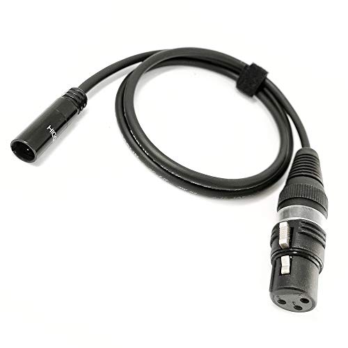 Selected Cable 1m Adapterkabel Mini-XLR 3pol Audio auf XLR für BMPCC 4K 6K Mikrofonkabel - SC-AK-mXLR-XLR-0100