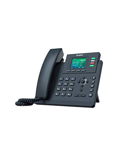 Yealink T33G IP-Telefon, 4 VoIP-Konten, 2,4 Zoll Farbdisplay, Dual-Port Gigabit Ethernet, 802.3af PoE, Netzteil Nicht enthalten (SIP-T33G)