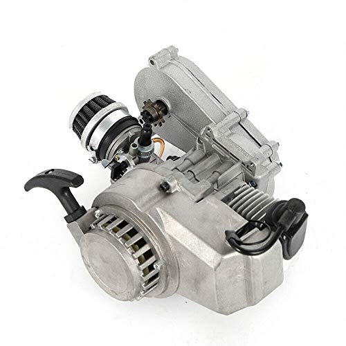 49CC 2-Takt Pocket Bike Getriebe Vergaser Set Motor Aluminum Minimotor Motor mit Vergaser Getriebe