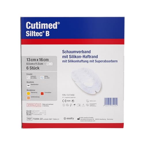 Cutimed® Siltec® B 13x16 cm Schaumverband