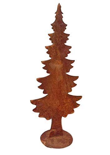 terracotta-toepfe-de Tannenbaum ca. 60 cm aus Metall Edelrost Rost Weihnachten Deko Weihnachtsbaum