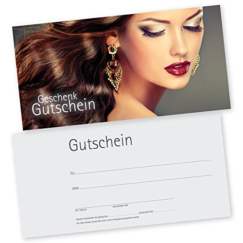 cosmeticPlus 50 Kosmetikstudio-Friseur-Gutscheinkarten HAIR & BEAUTY Gutscheine, Geschenkgutscheine