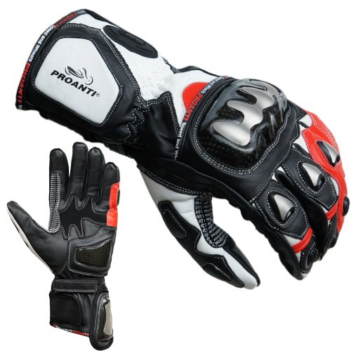 PROANTI Motorradhandschuhe Racing Pro Motorrad Handschuhe - Größe L