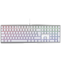 CHERRY MX Board 3.0 S, kabelgebundene Gaming-Tastatur mit RGB-Beleuchtung, Deutsches Layout (QWERTZ), MX Black Switches, weiß