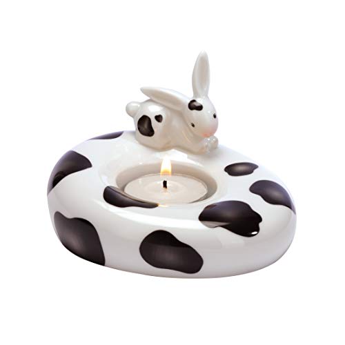 Goebel - 66874314: Bunny de luxe - Cow Bunny - Teelichthalter