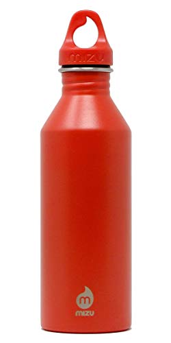 Mizu M8 Edelstahl-Wasserflasche, orange, 750 ml