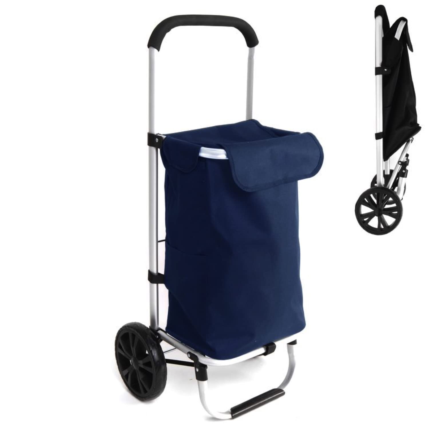 Dcasa Einkaufswagen 50 Liter Aluminium blau