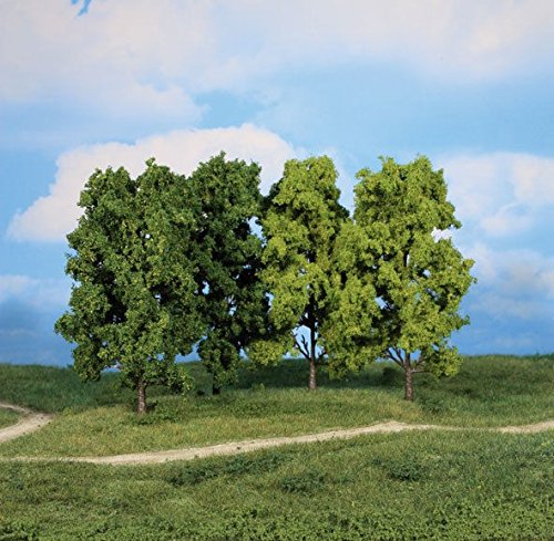 Heki 1994 Blätterbäume, 4 Stück, Höhe 18 cm, Mehrfarbig