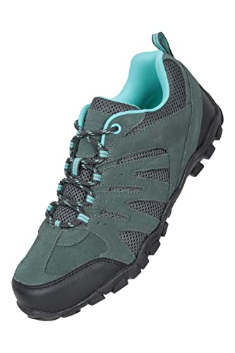 Mountain Warehouse Damen-Wanderschuhe - atmungsaktives Mesh-Obermaterial, strapazierfähige Gummi-Laufsohle, Freizeitschuhe, Eva-Fußbett - ideal zum Wandern Petrolblau 42.5 EU