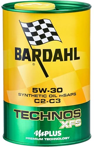 Bardahl 342040 - Motoröl für Auto, Technos XFS C2 C3 5W30, maximiert die Motorleistung, Formel 100% Synthetik, 1 Liter