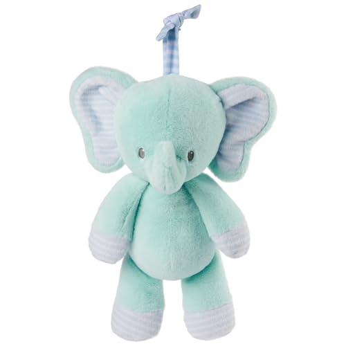 Gund Baby Safari Friends Elefant zum Herunterziehen, musikalisches Plüsch, reisefreundlich, sensorisches Spielzeug mit Kinderwagen-Schlaufe für Kinder ab 0 Jahren, Blau, 30,5 cm