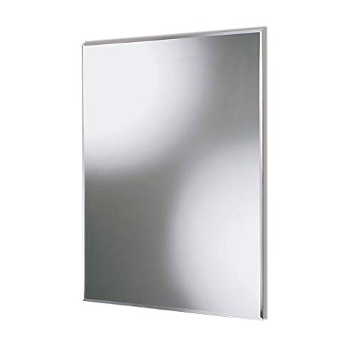 Acezanble Faccettenspiegel 50×70 cm, 5 mm stark, Wandspiegel Badspiegel Kristallspiegel Rahmenlos Horizontal/Vertikal
