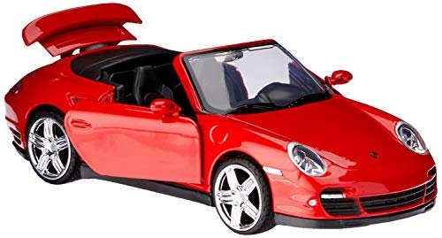 Motormax – 73348bk – Fahrzeug Miniatur – Modell Maßstab – Porsche 911 Turbo Cabrio – Maßstab 1/24